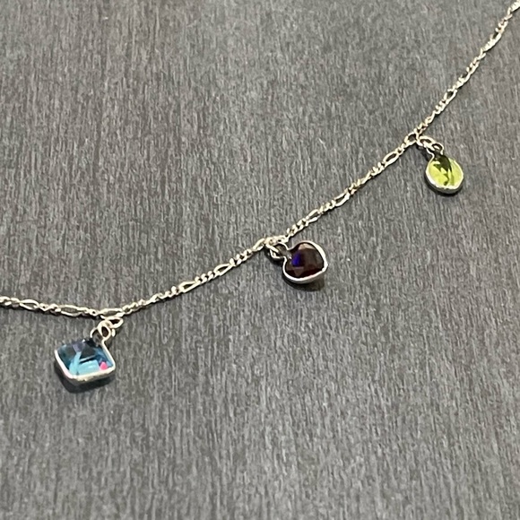 Multi colored gemstone necklace - Picture 4 of 6
